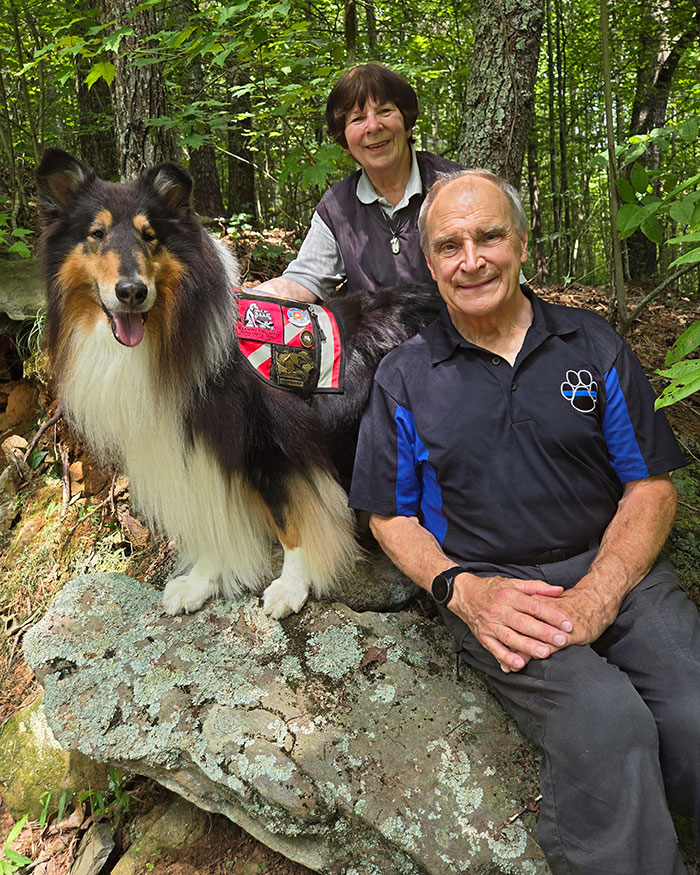 2024 Shining Star Ambassador Team: Bill and Lois Hall and K9 Calder